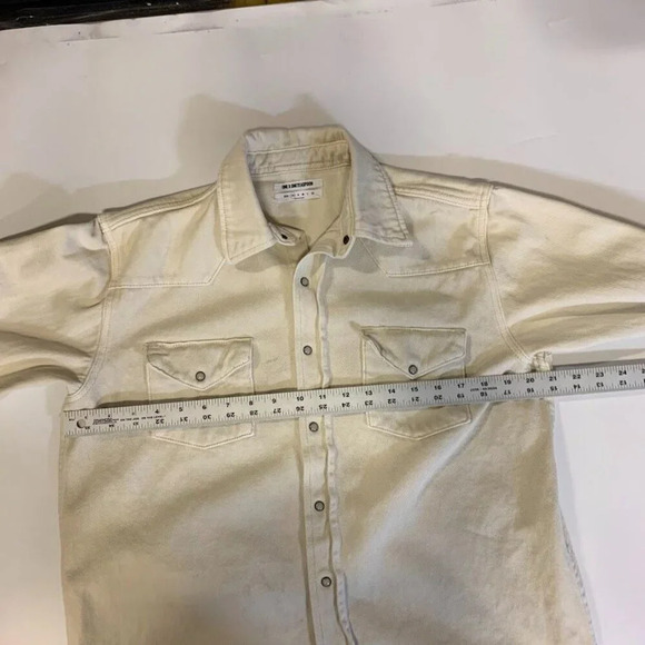 One Teaspoon Women's Pearl Button Up Long Sleeve Cotton Shacket Size XS - Picture 12 of 14